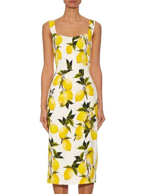 dolce gabbana yellow crepe dress|dolce and gabbana ruched dresses.